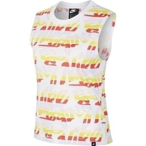 Nike stripe printed tank NWT